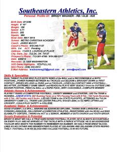 15 WAGNER, BRODY FB dv