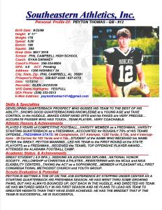 18 THOMAS, PEYTON FB gj