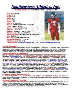 16 ANDERSON, ABE FB dv