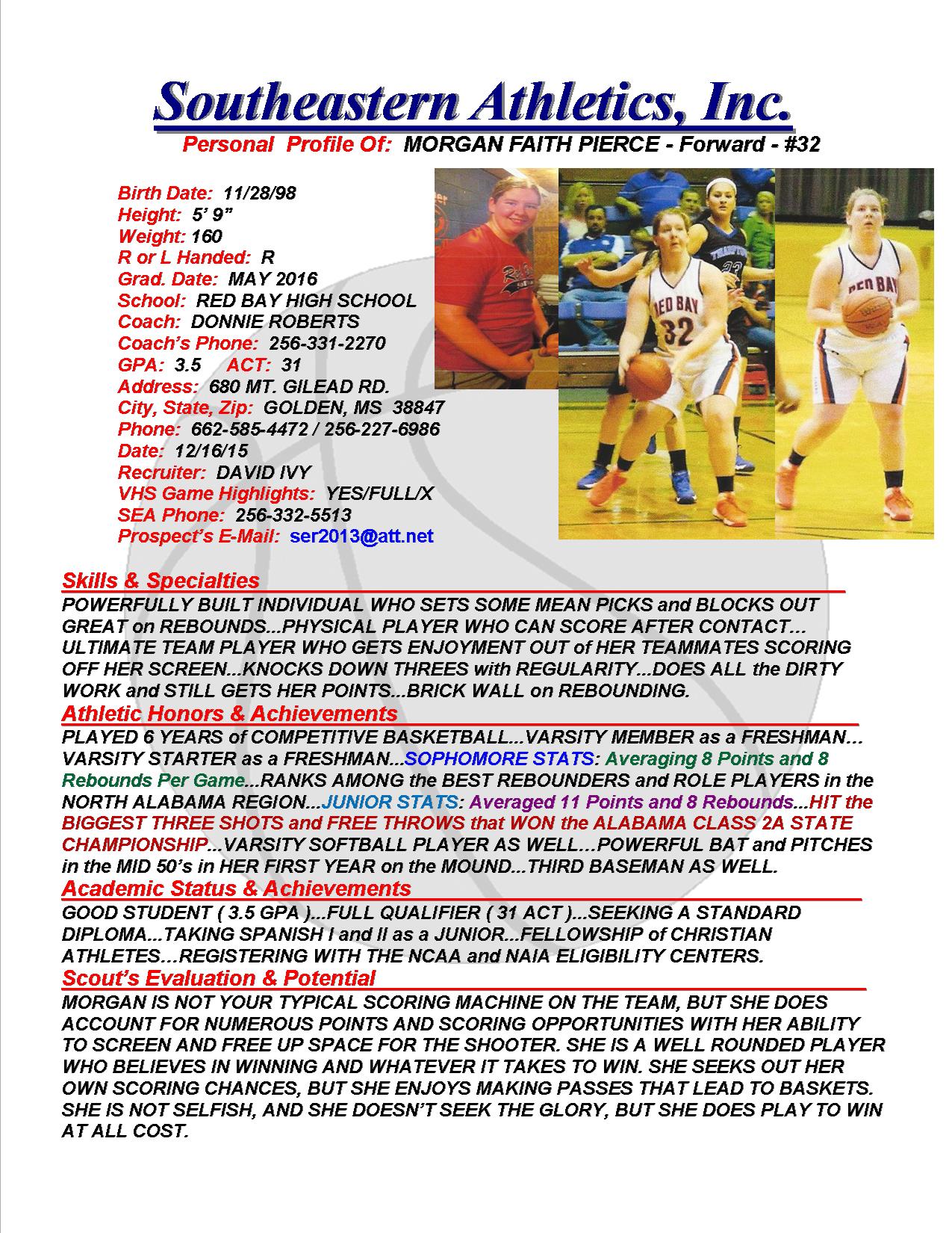 16 PIERCE, MORGAN BKB i