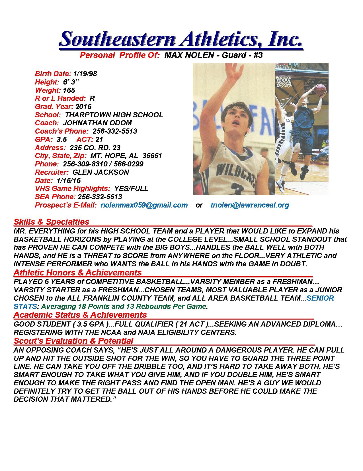 16 NOLEN, MAX BKB gj