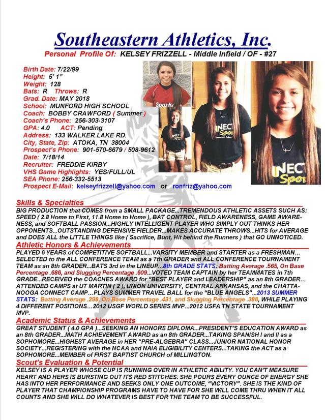 18 FRIZZELL, KELSEY SB k