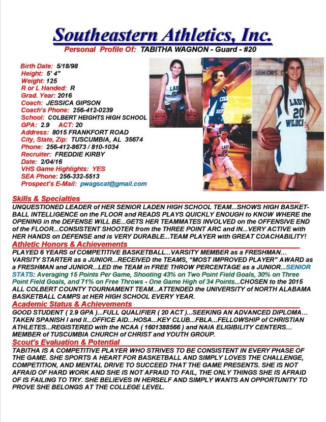 16 WAGNON, TABITHA BKB k