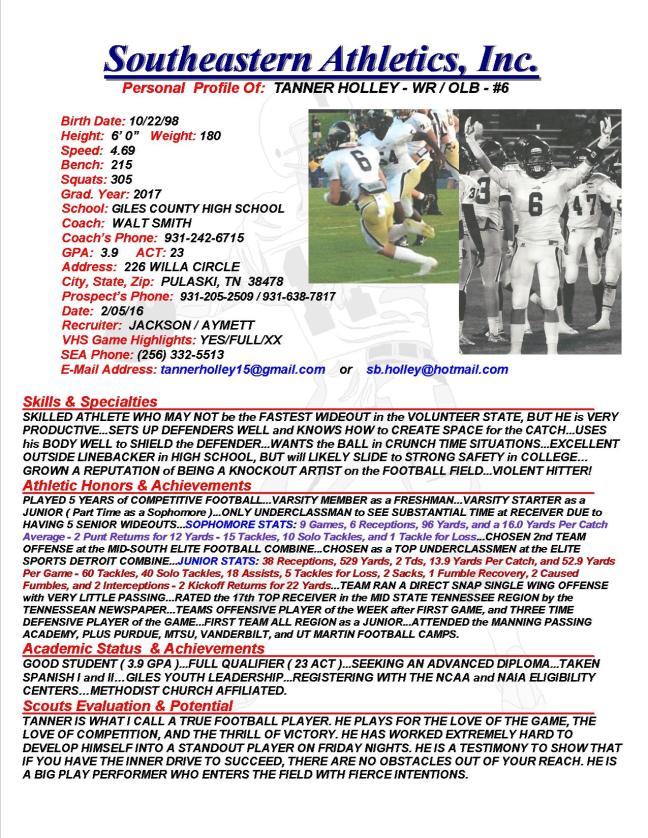 17 HOLLEY, TANNER FB ja