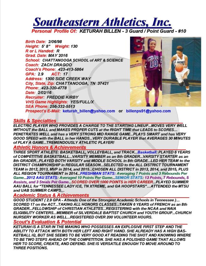 16 BILLEN, KETURAH BKB k