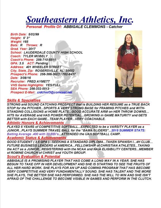 17 CLEMMONS, ABBIGALE SB fa