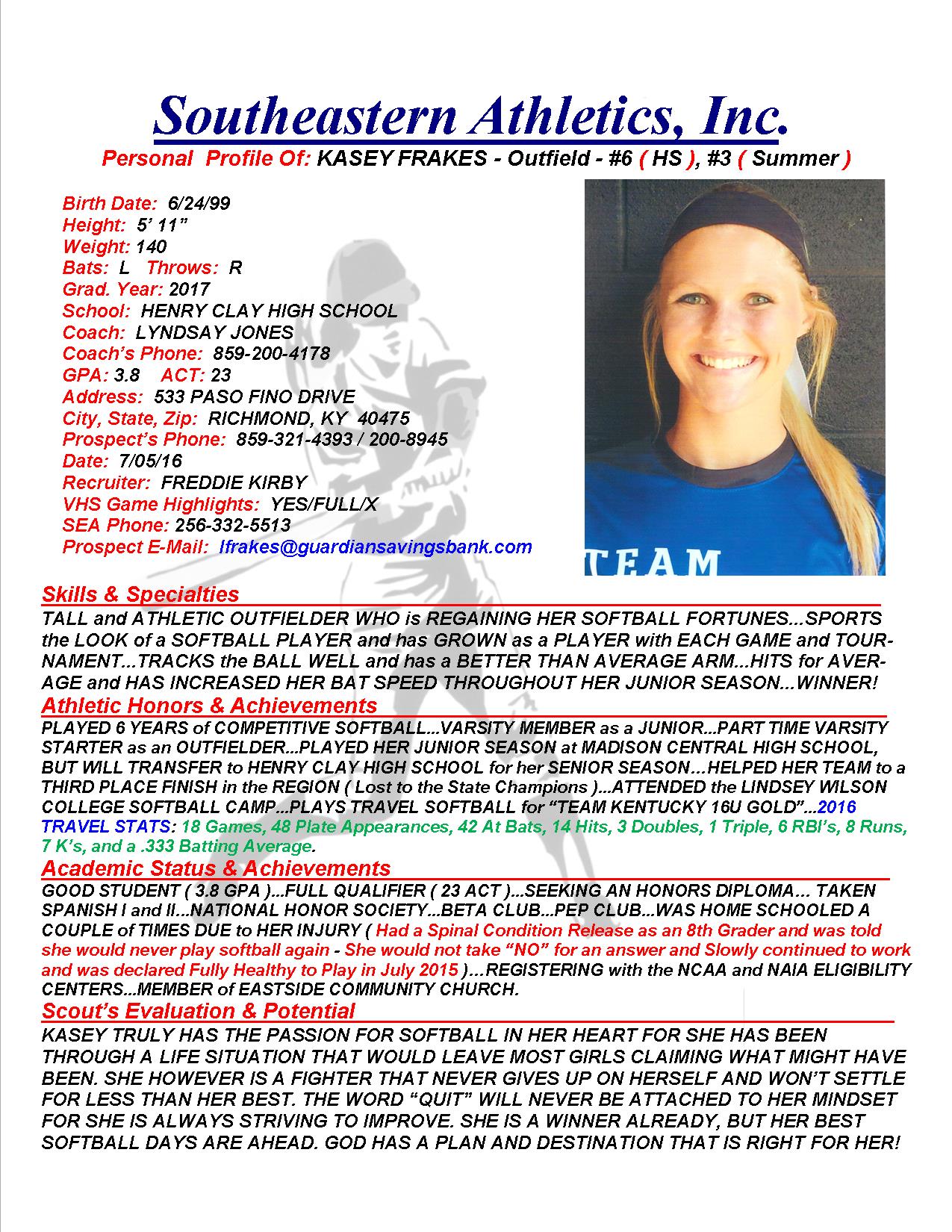 17 FRAKES, KASEY SB k