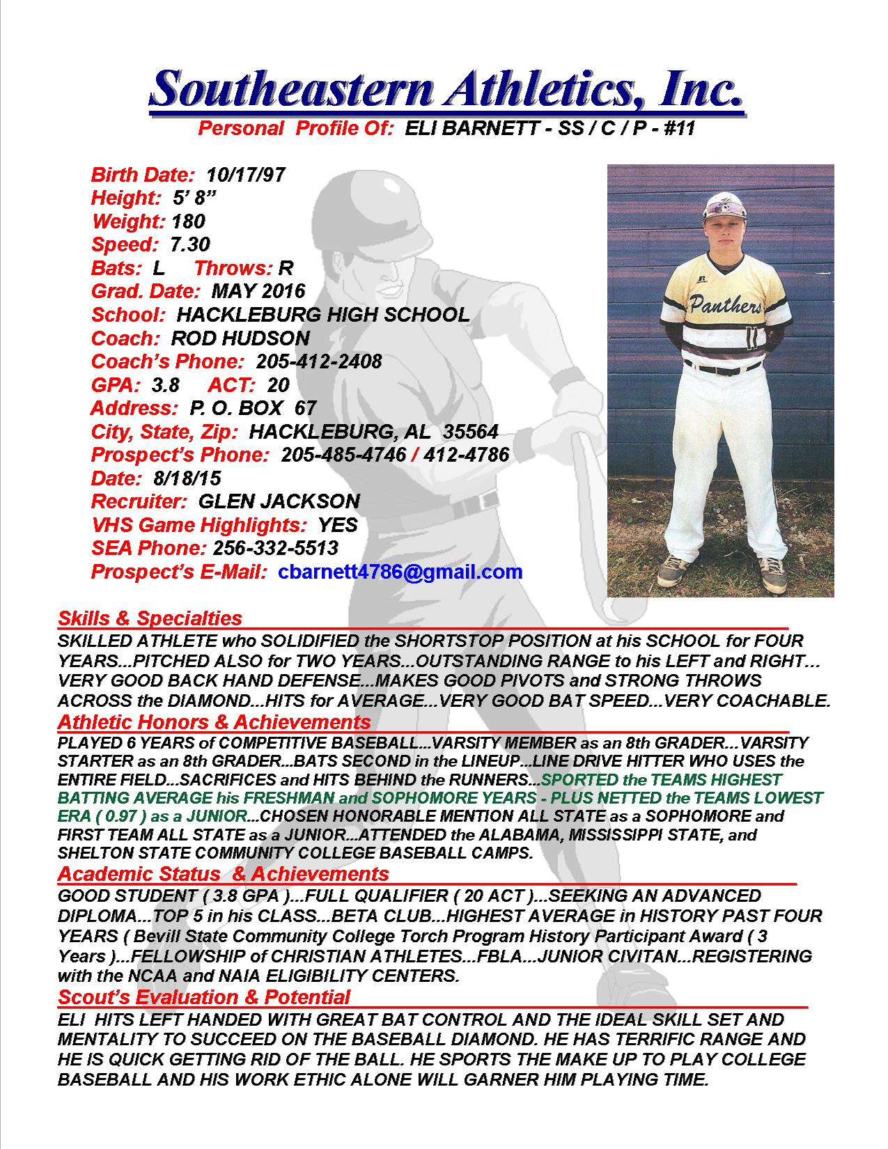 16 BARNETT, ELI BB gj