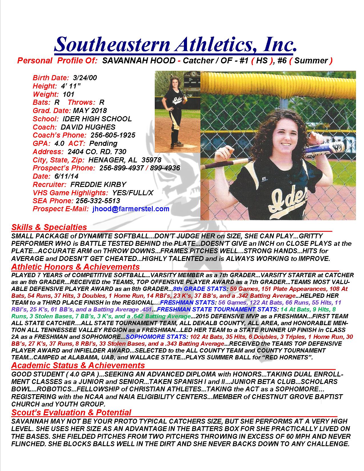 18 HOOD, SAVANNAH SB k