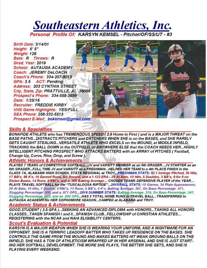 19 KEMSEL, KARSYN SB k