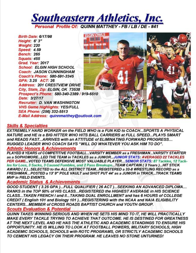 17 MATTHEY, QUINN FB dv