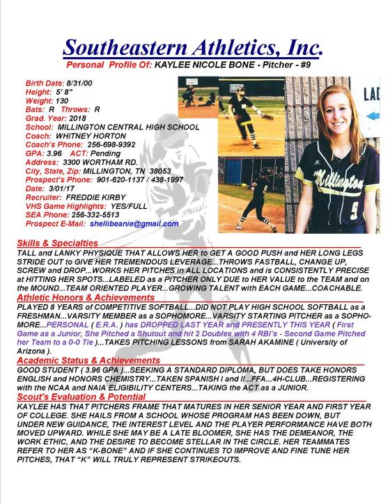 18 BONE, KAYLEE SB k