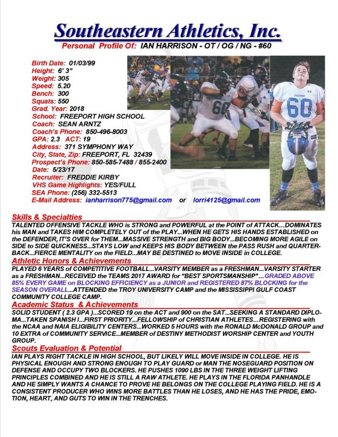 18 HARRISON, IAN FB fa