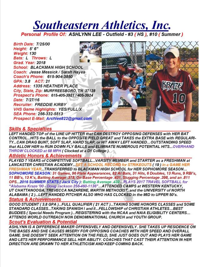 18 LEE, ASHLYNN SB k