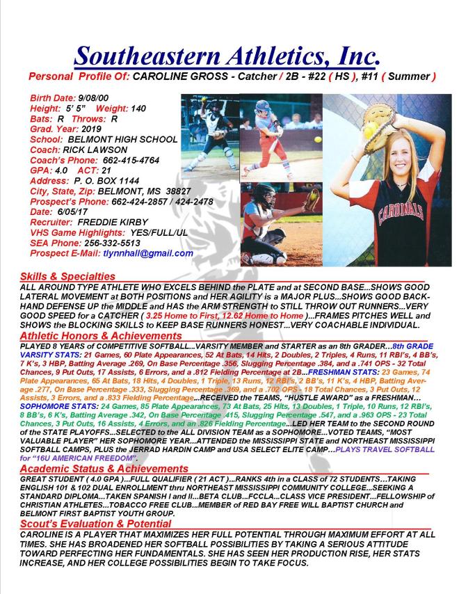 19 GROSS, CAROLINE SB k