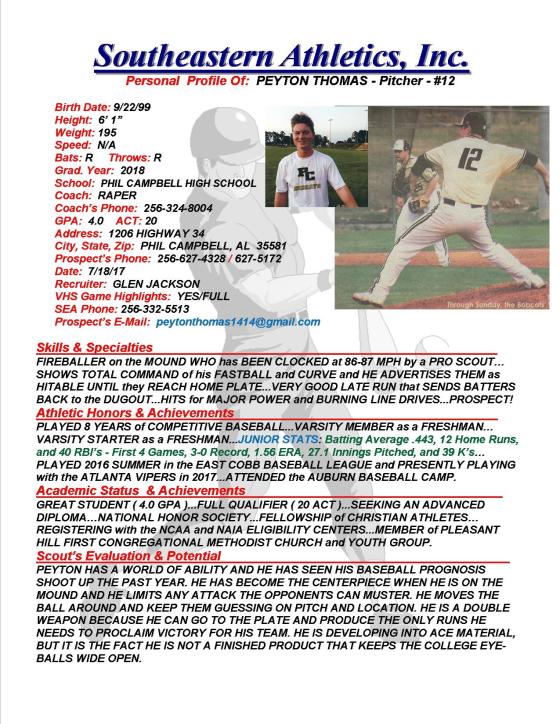 18 THOMAS, PEYTON BB k