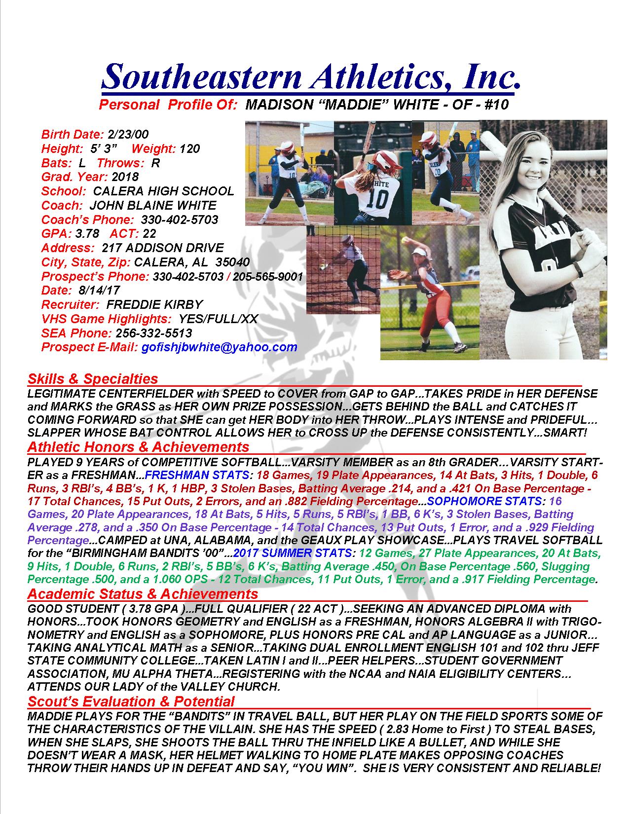 18 WHITE, MADISON SB k