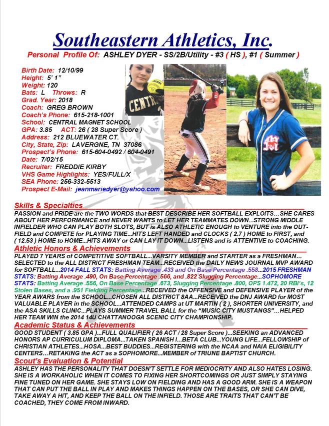 18 DYER, ASHLEY SB k