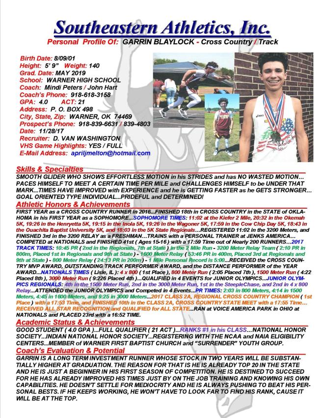 19 BLAYLOCK, GARRIN TR dv