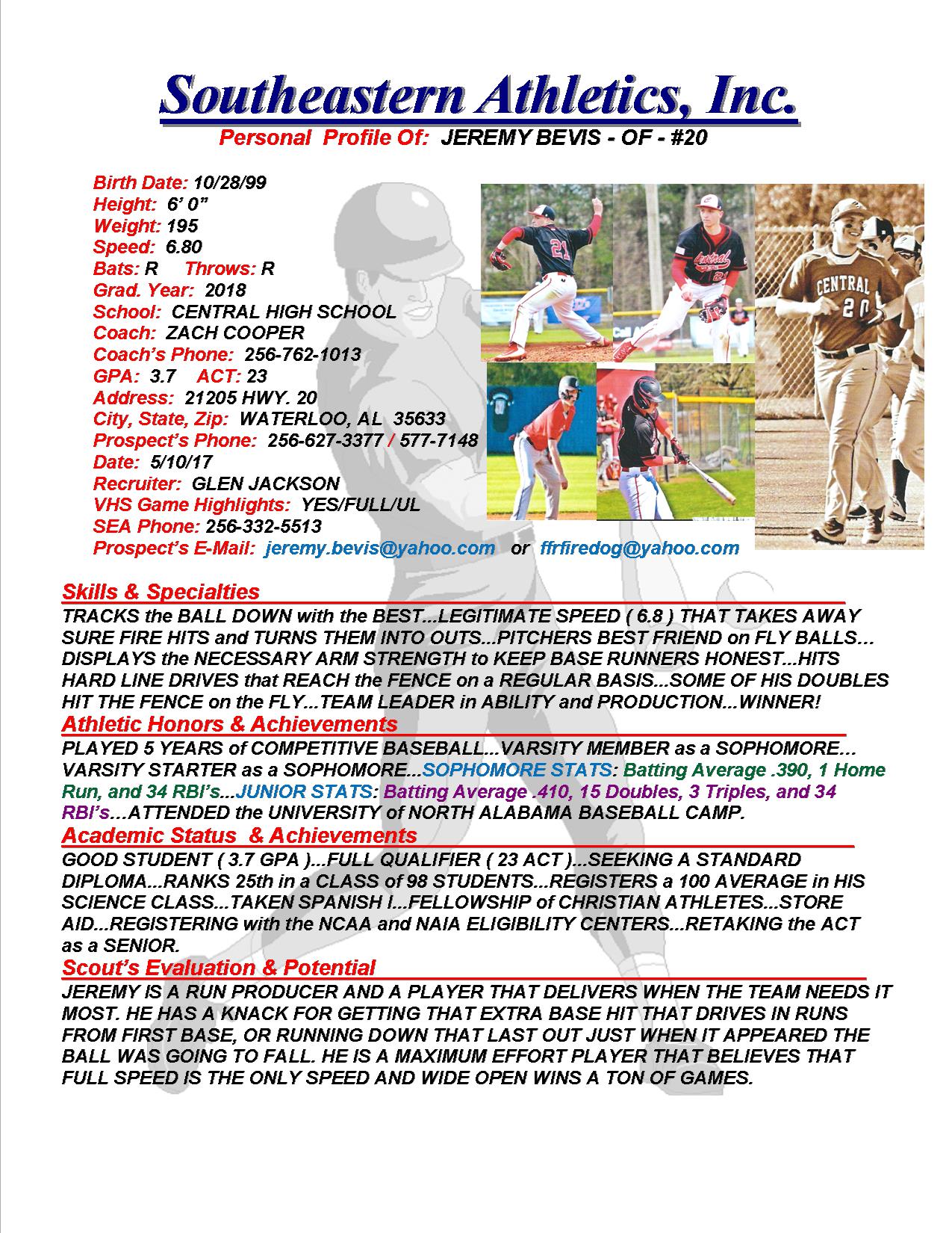 18 BEVIS, JEREMY BB gj