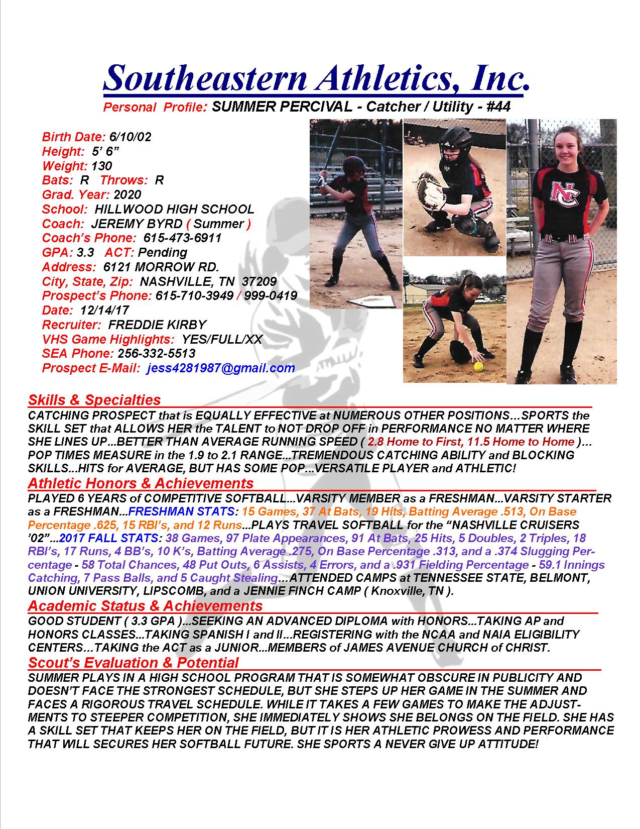 20 PERCIVAL, SUMMER SB k