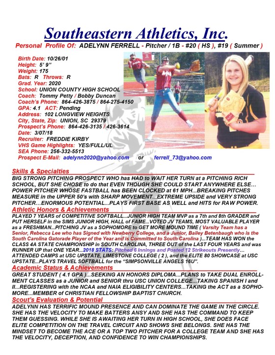 20 FERRELL. ADELYNN SB k