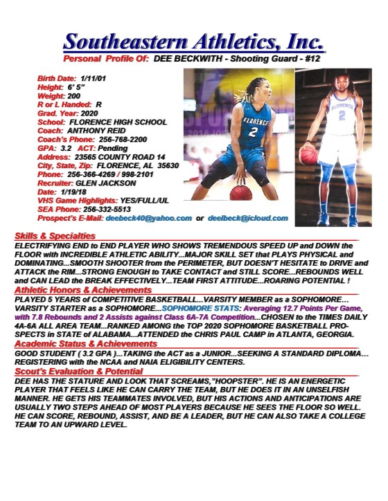 20 BECKWITH, DEE BKB gj