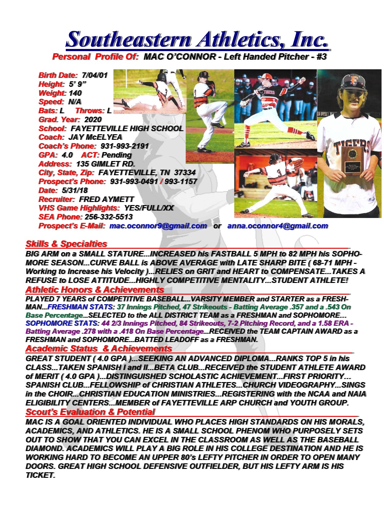 20 O'CONNOR, MAC BB fa