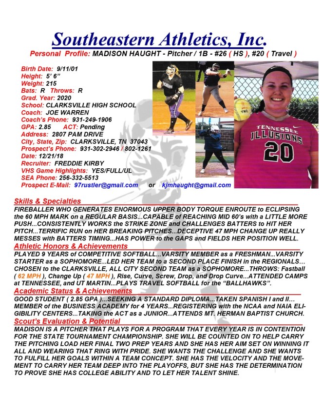 20 HAUGHT, MADISON SB k