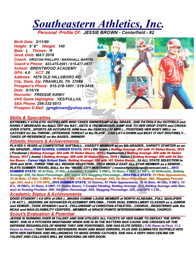 18 BROWN, JESSIE SB k.