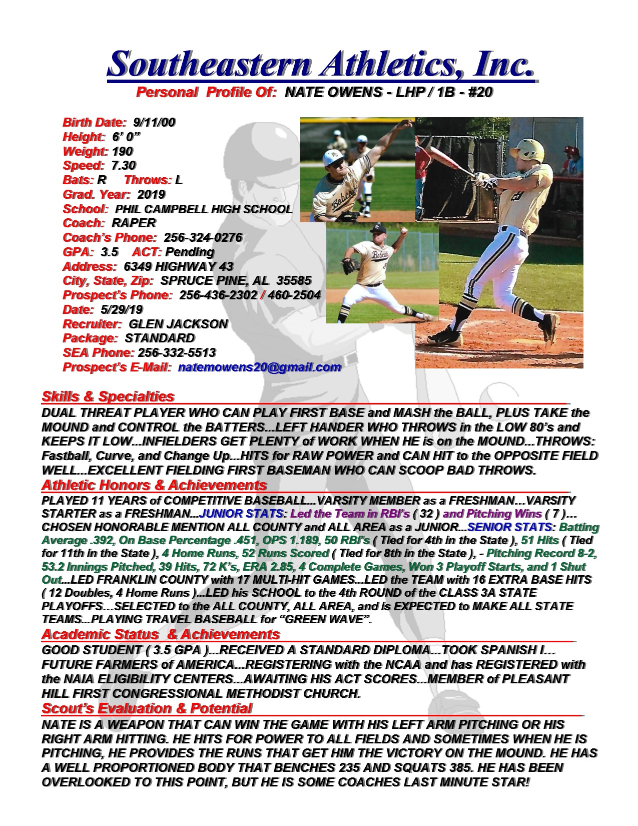 19 OWENS, NATE BB gj