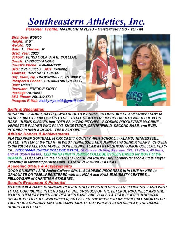 JC - MYERS, MADISON SB k