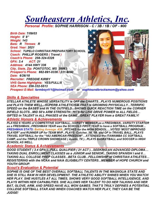 21 HARRISON, SOPHIE SB k