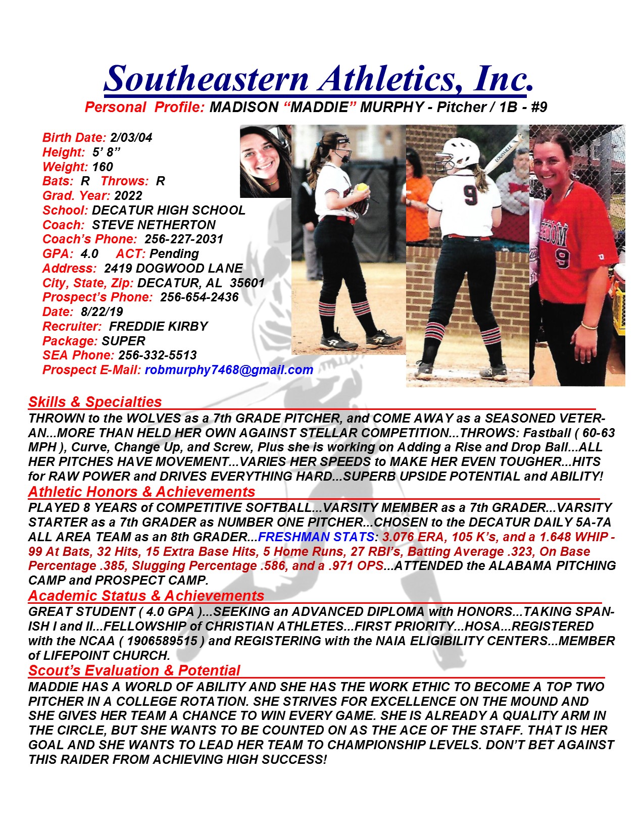 22 MURPHY, MADISON SB k