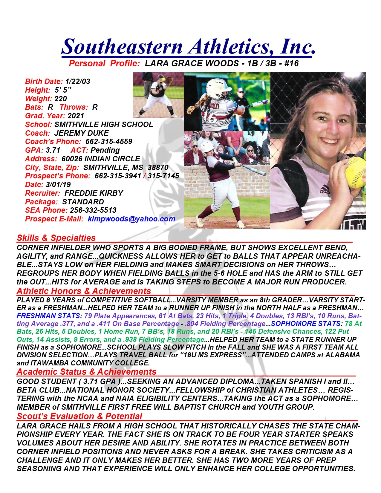 21 WOODS, LARA GRACE SB k