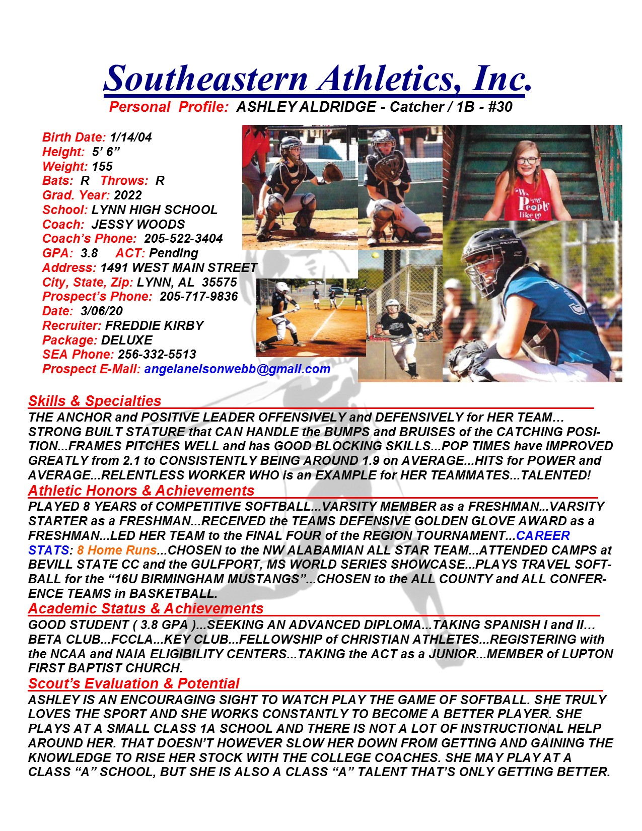 22 ALDRIDGE, ASHLEY SB k