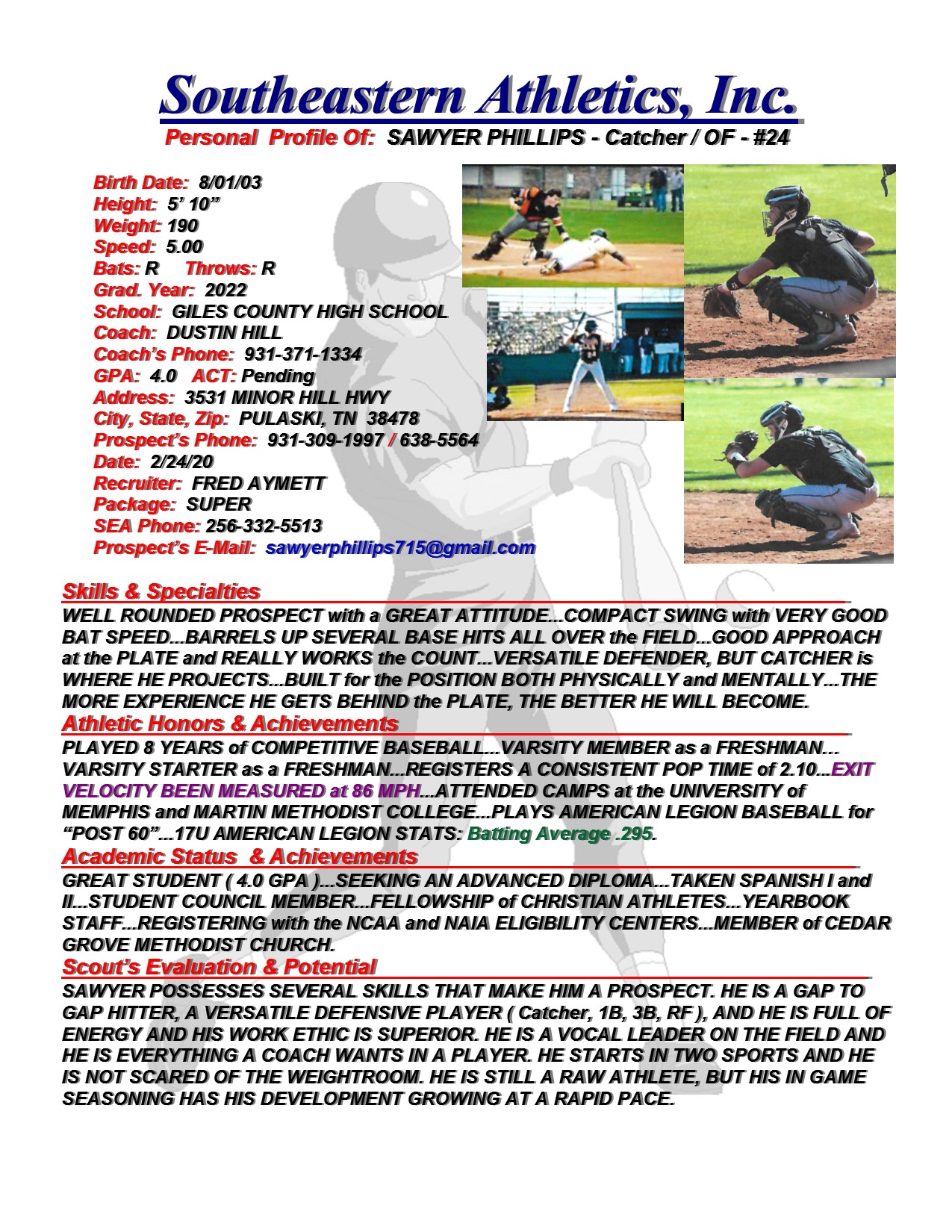 22 PHILLIPS, SAWYER BB fa