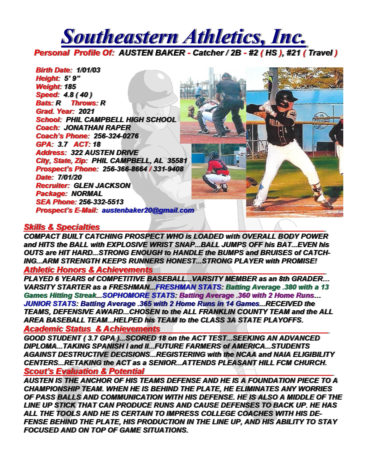 21 BAKER, AUSTEN BB gj