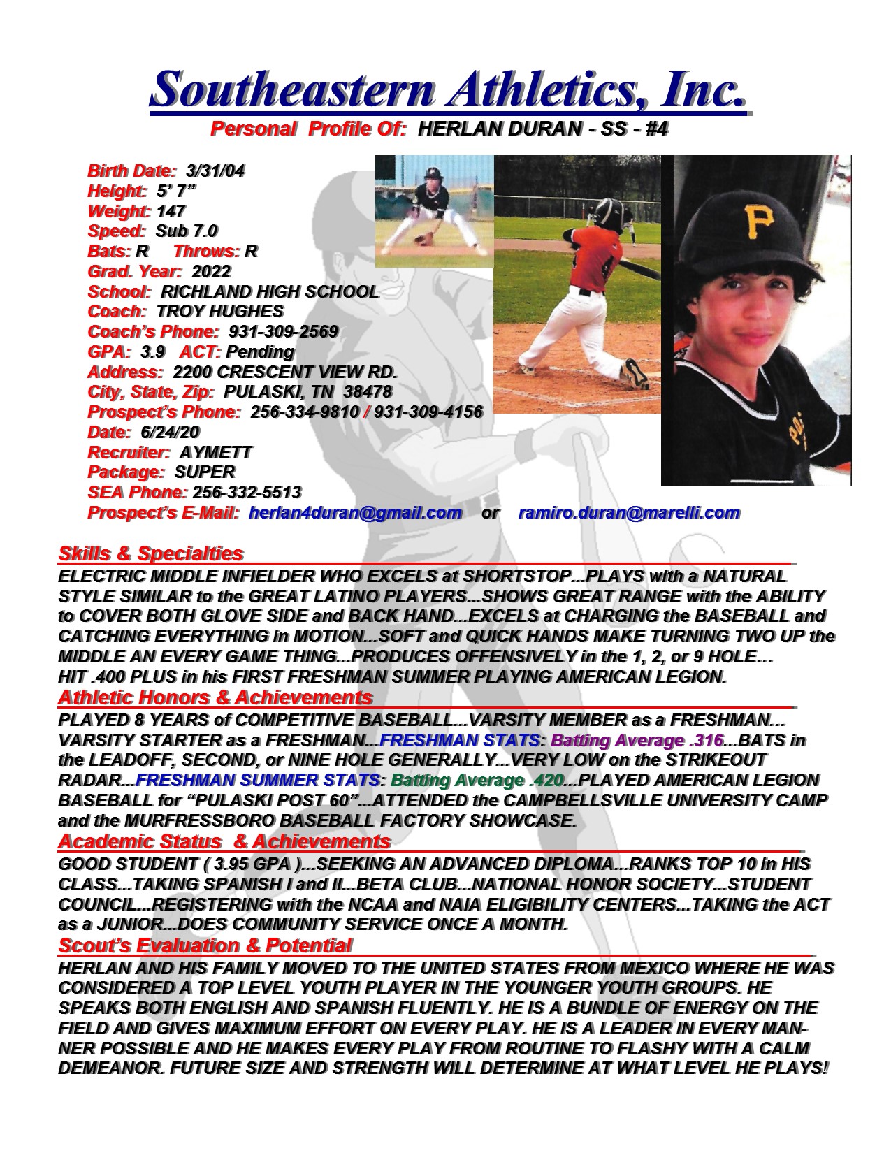 22 DURAN, HERLAN BB fa